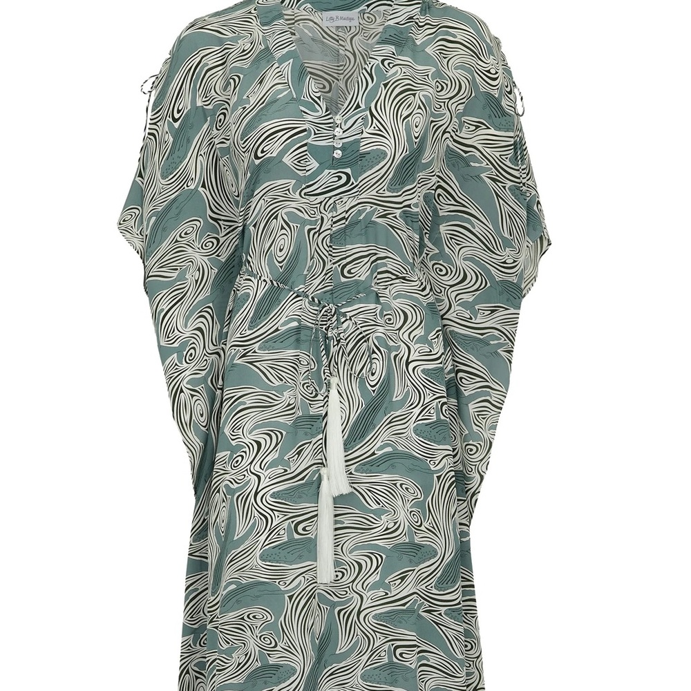 Lotty B MUSTIQUE
SILK JENLEE KAFTAN WHALE monochrome